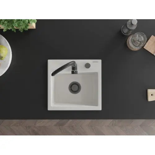 Milo Kjøkkenvask 1 Kum 435x410 Mm Hvit 6505441000-20-b