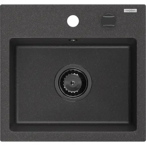 Milo Kjøkkenvask 1 Kum 435x410 Mm Svart/grå 6505441000-76-b