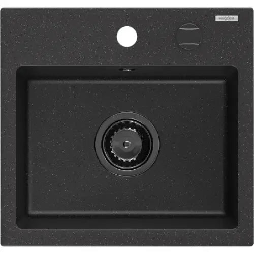 Milo Kjøkkenvask 1 Kum 435x410 Mm Svart/sølv 6505441000-73-b