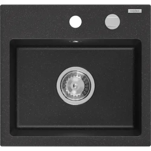 Milo Kjøkkenvask 1 Kum 435x410 Mm Svart/sølv - 6505441000-73
