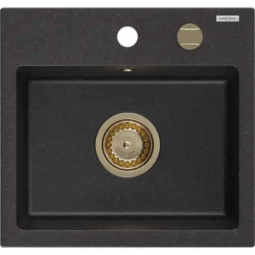 Milo Kjøkkenvask 1 Kum 435x410 Mm Svart/sølv - 6505441000-73-g