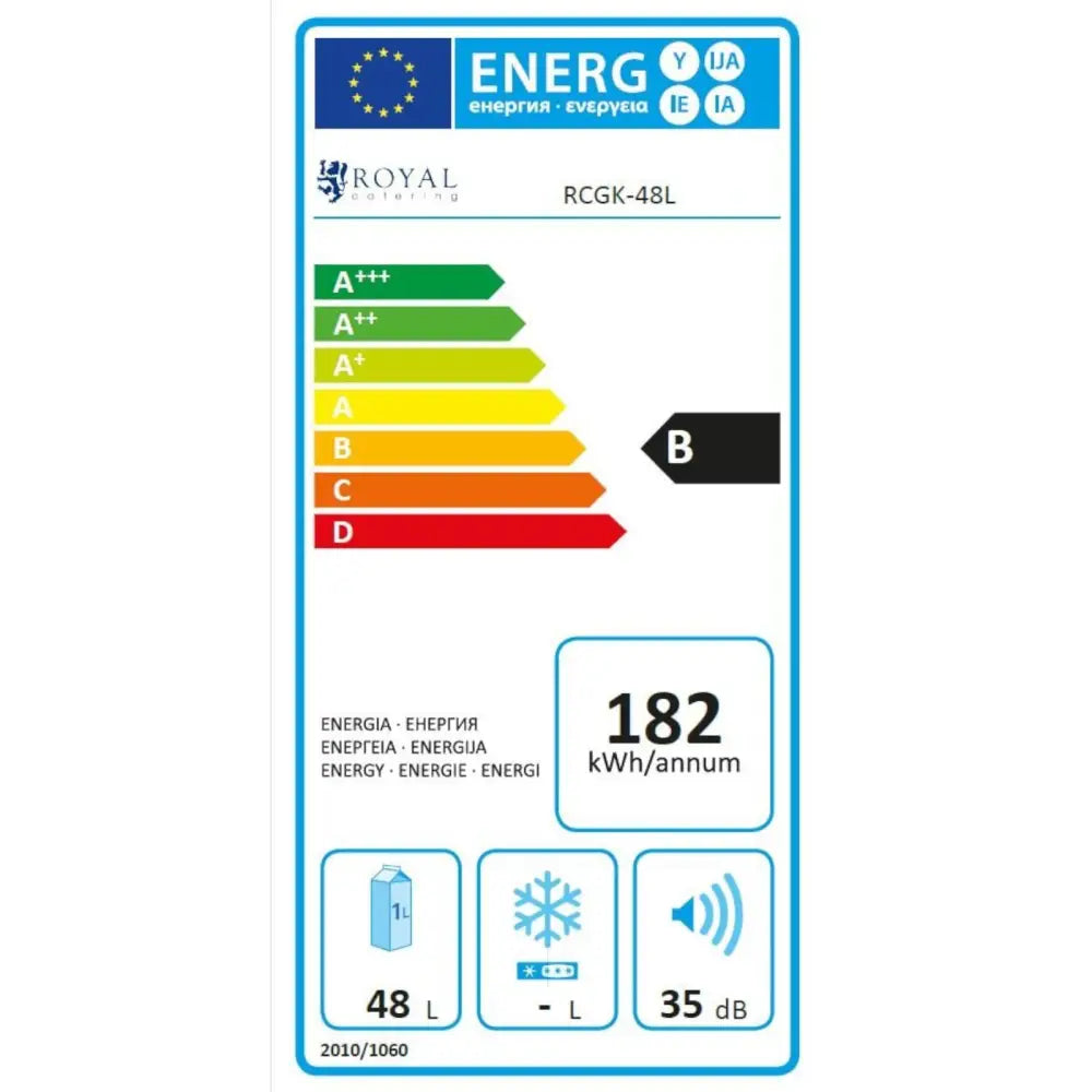 Mini Liten Hotellkjøleskap Hvit 48l