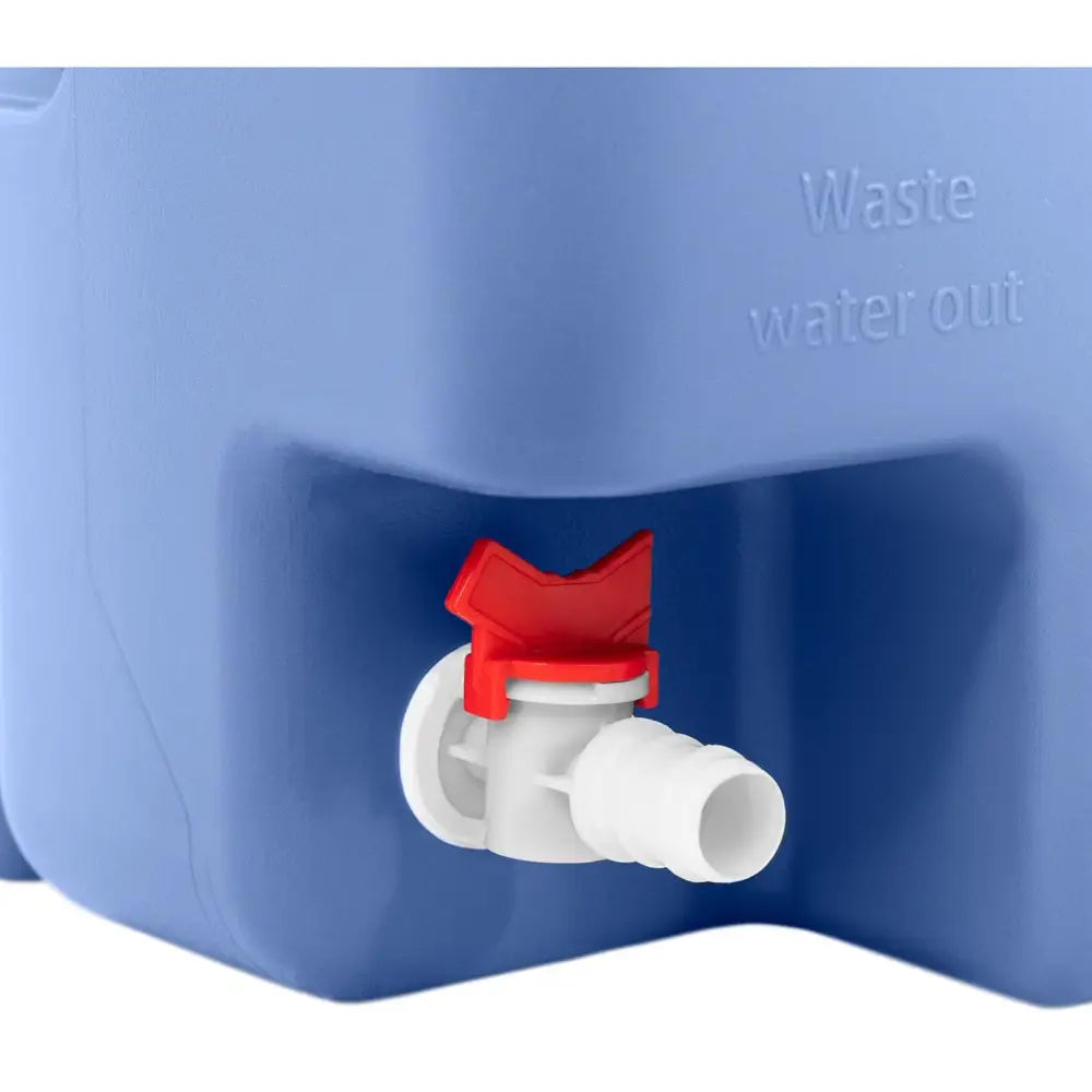 Mobil Dobbel Bærbar Vask med Såpebeholder 130 l