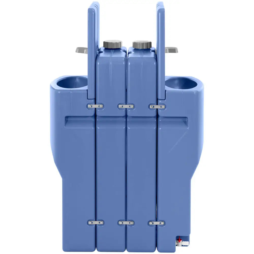 Mobil Dobbel Bærbar Vask med Såpebeholder 130 l