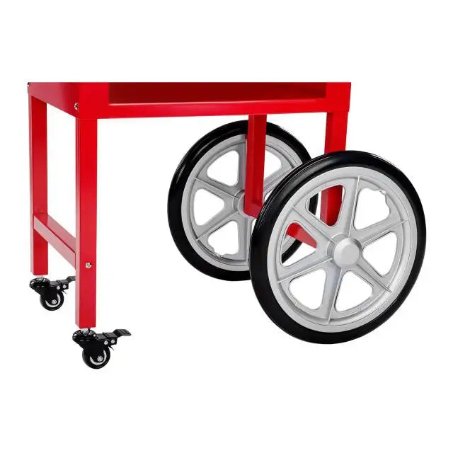 Mobil Popcornmaskin med Vogn og Teflonbelegg 1600w