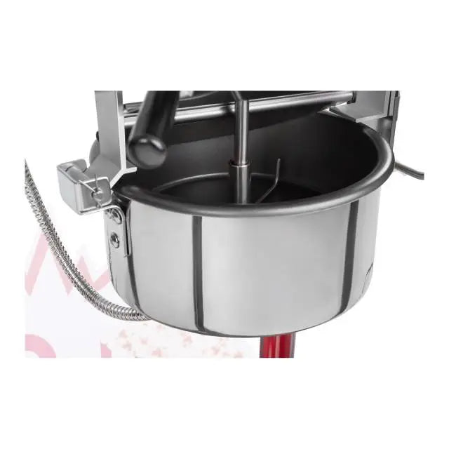 Mobil Popcornmaskin med Vogn og Teflonbelegg 1600w