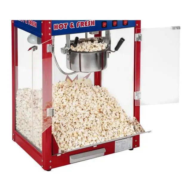 Mobil Popcornmaskin med Vogn og Teflonbelegg 1600w