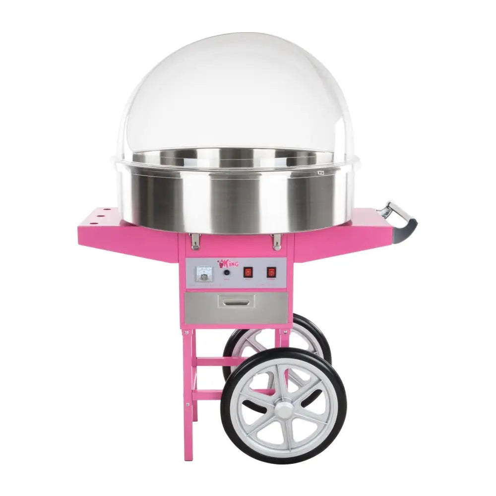 Mobil Sukkerspinnmaskin med Stor Vogn på Hjul
