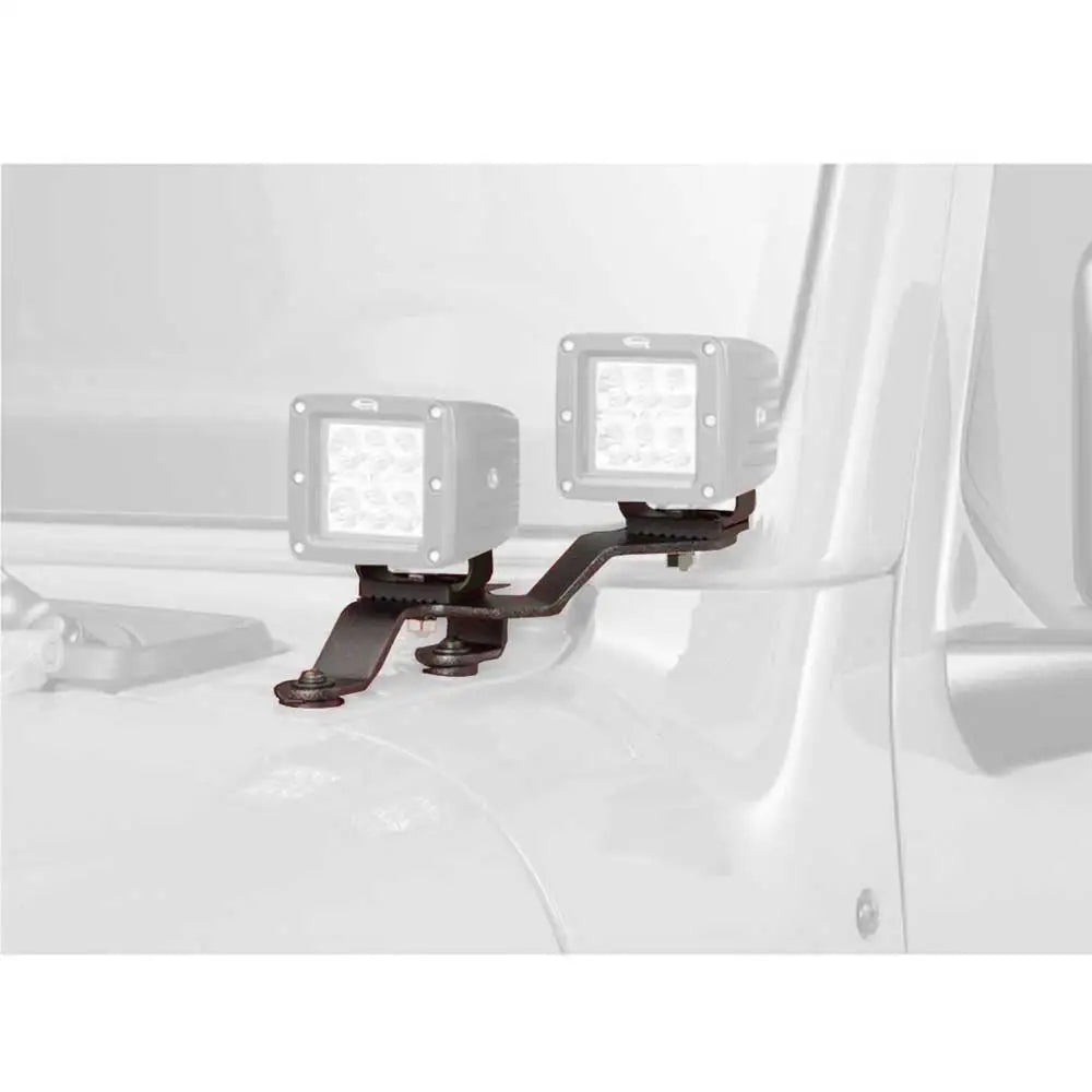 Mobilholder for Led-lamper 3x3’’ Under Vindu Dual Cube Go Rhino - Jeep Gladiator Jt 20-