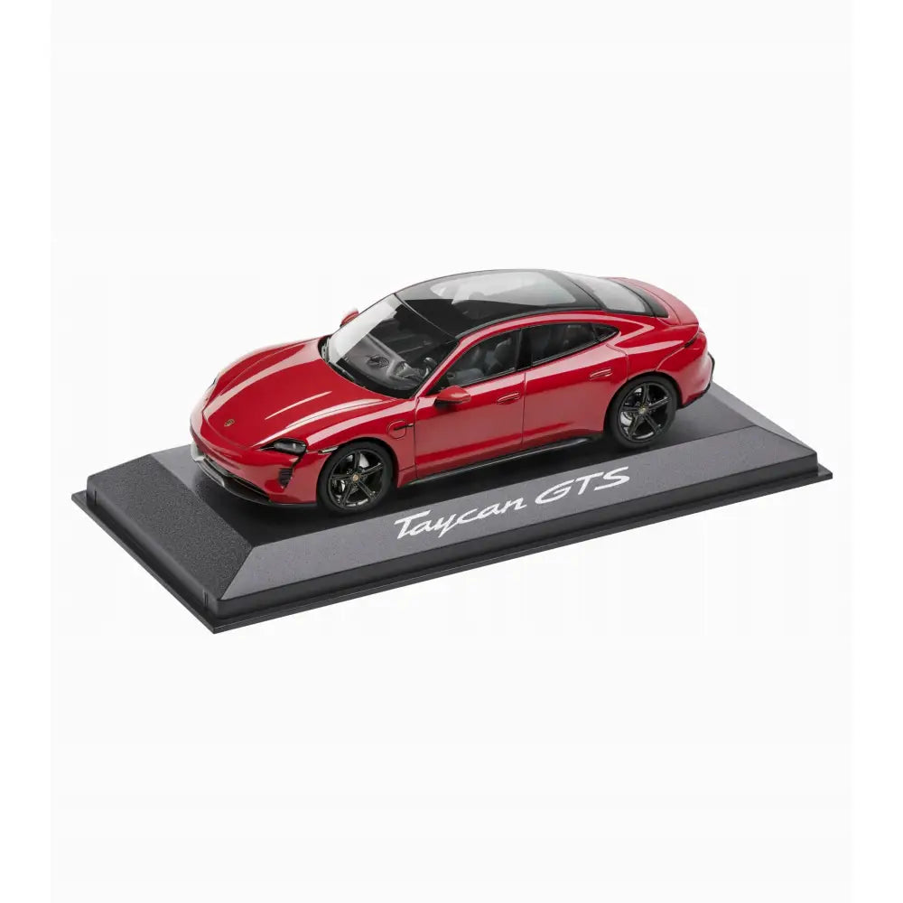 Modell 1:43 Porsche Taycan Gts Karminsrød