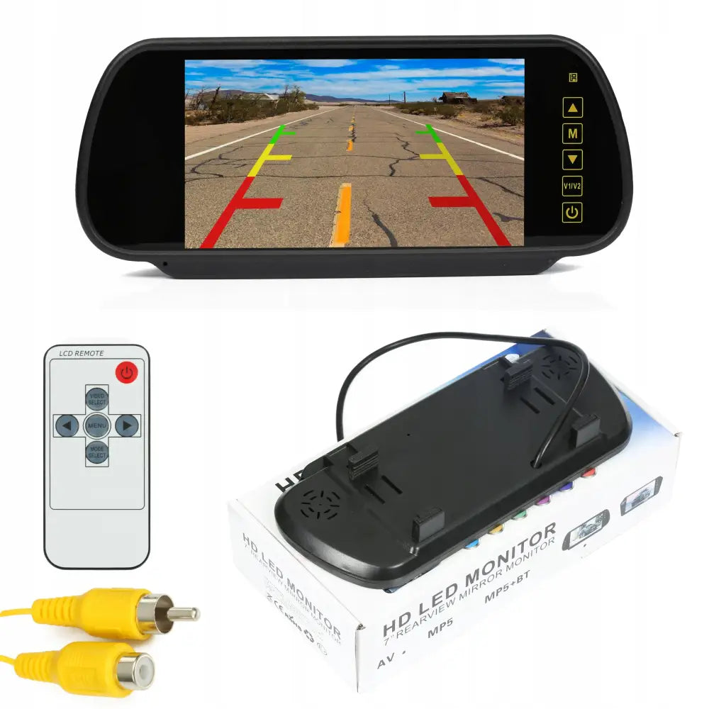 Monitor 7’’ i Speil for Ryggekamera Farge 2av