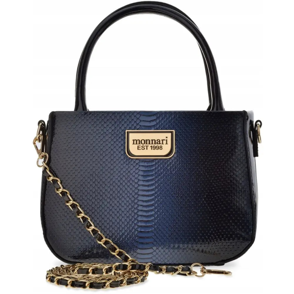 Monnari Elegante Klassisk Lakkert Dameveske med Krokodillemønster