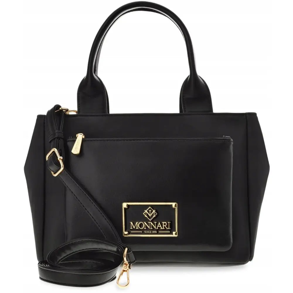 Monnari Vanntett Bag Håndveske Koffert Svart Romslig Dameveske med Logo