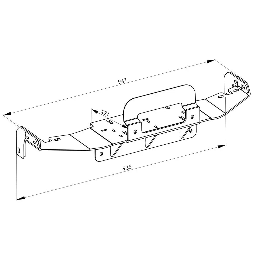 Monteringsplate For Vinsj Toyota Land Cruiser 250 24-