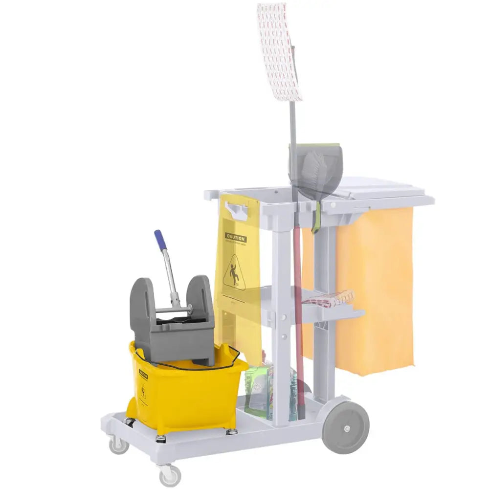 Moppebøtte med Presse og Mopp-håndtak 24l