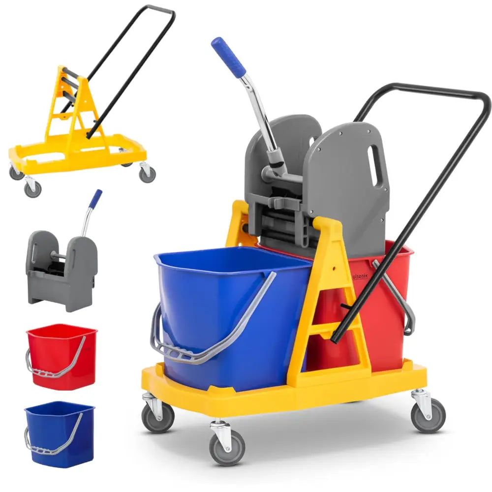 Moppesett med Bøtte og Presse - Doble 20 Liter ~ 1010979