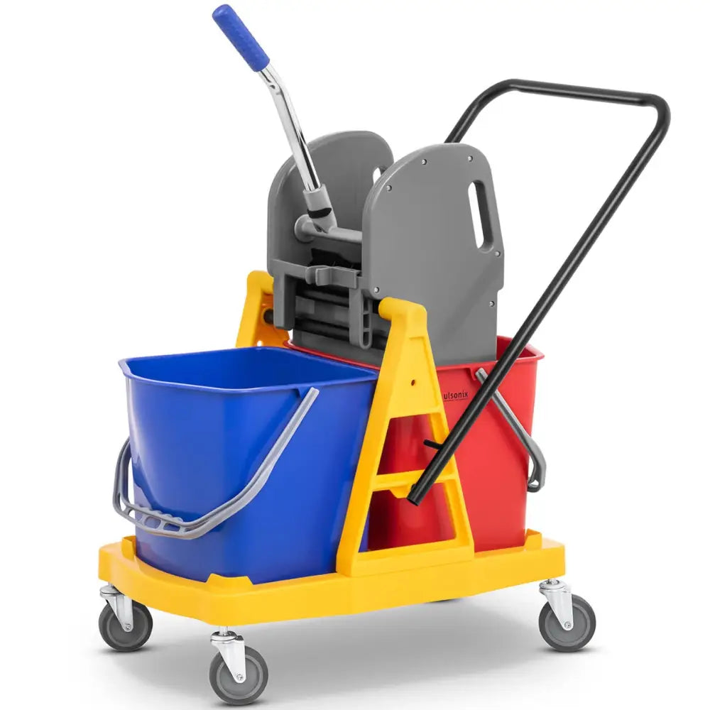 Moppesett med Bøtte og Presse - Doble 20 Liter ~ 1010979