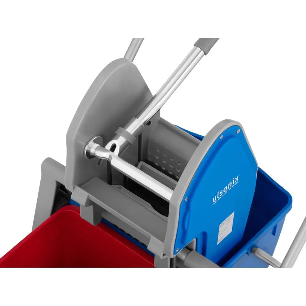 Moppvogn med Flatmopptrykk og 2 x 20 l Bøtter