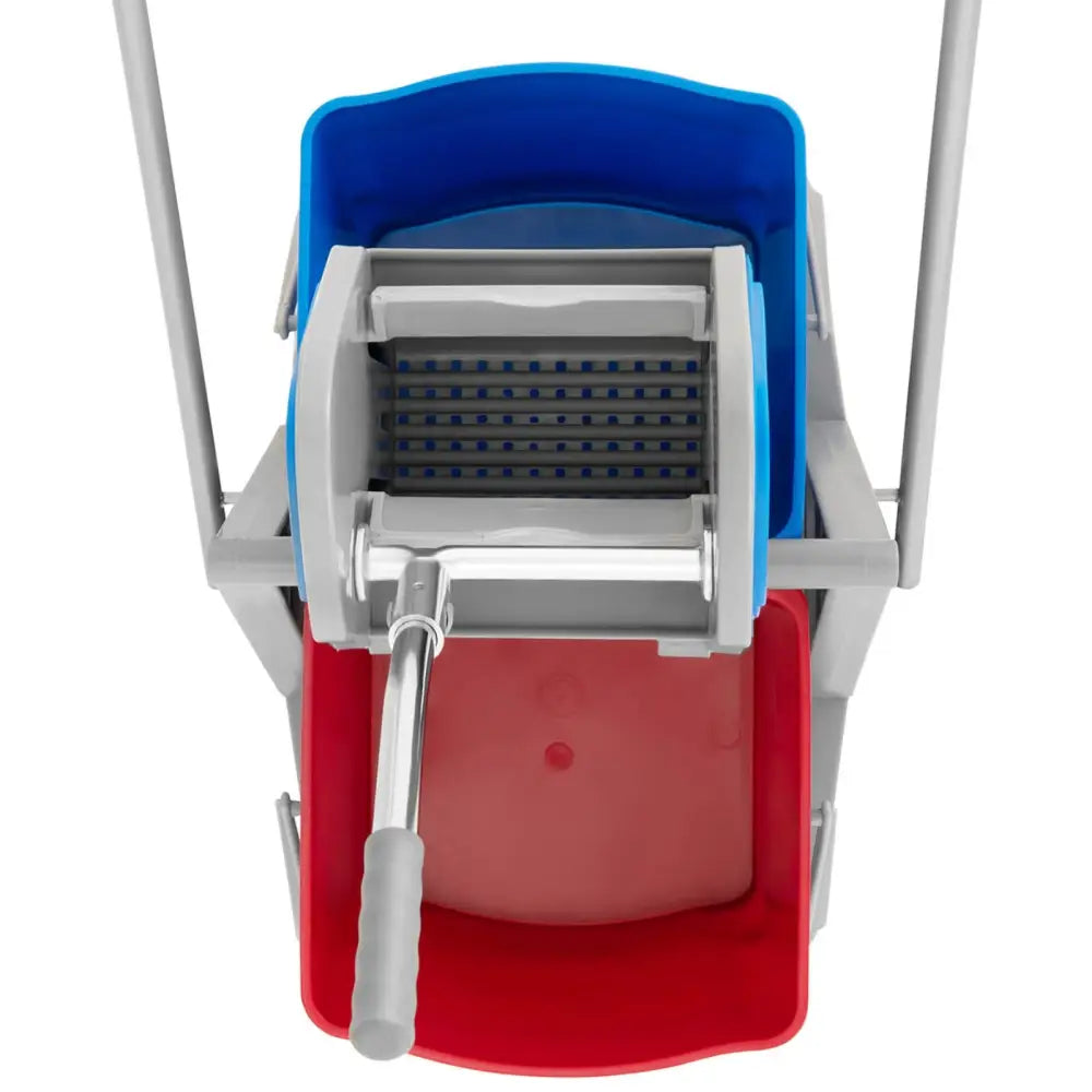 Moppvogn med Flatmopptrykk og 2 x 20 l Bøtter