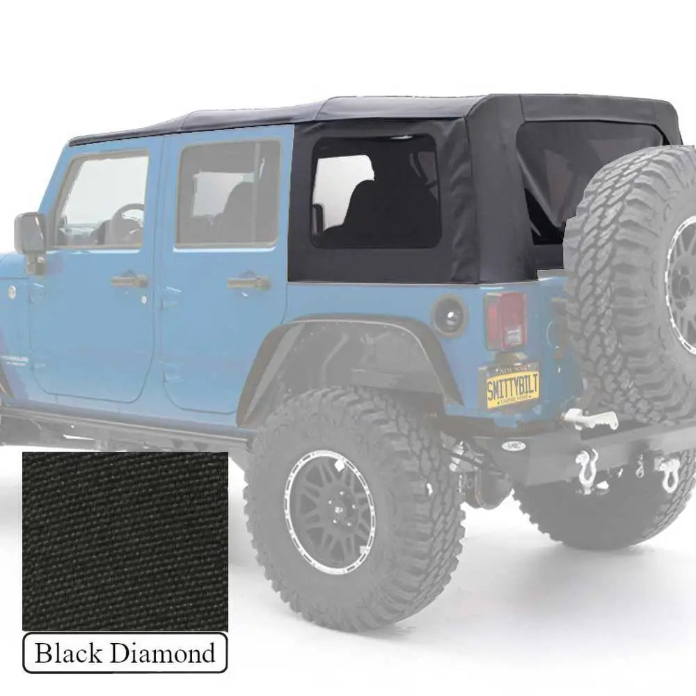Mørkt Topp Soft Top Black Diamond - Jeep Wrangler Jk 4 d 07-09