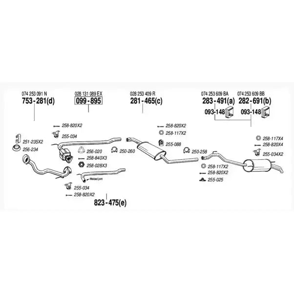 Motor Rør - Vw T4 90-03 2,4d