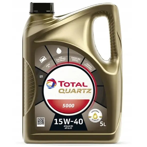Motorolje Total Quartz 5000 5l 15w-40