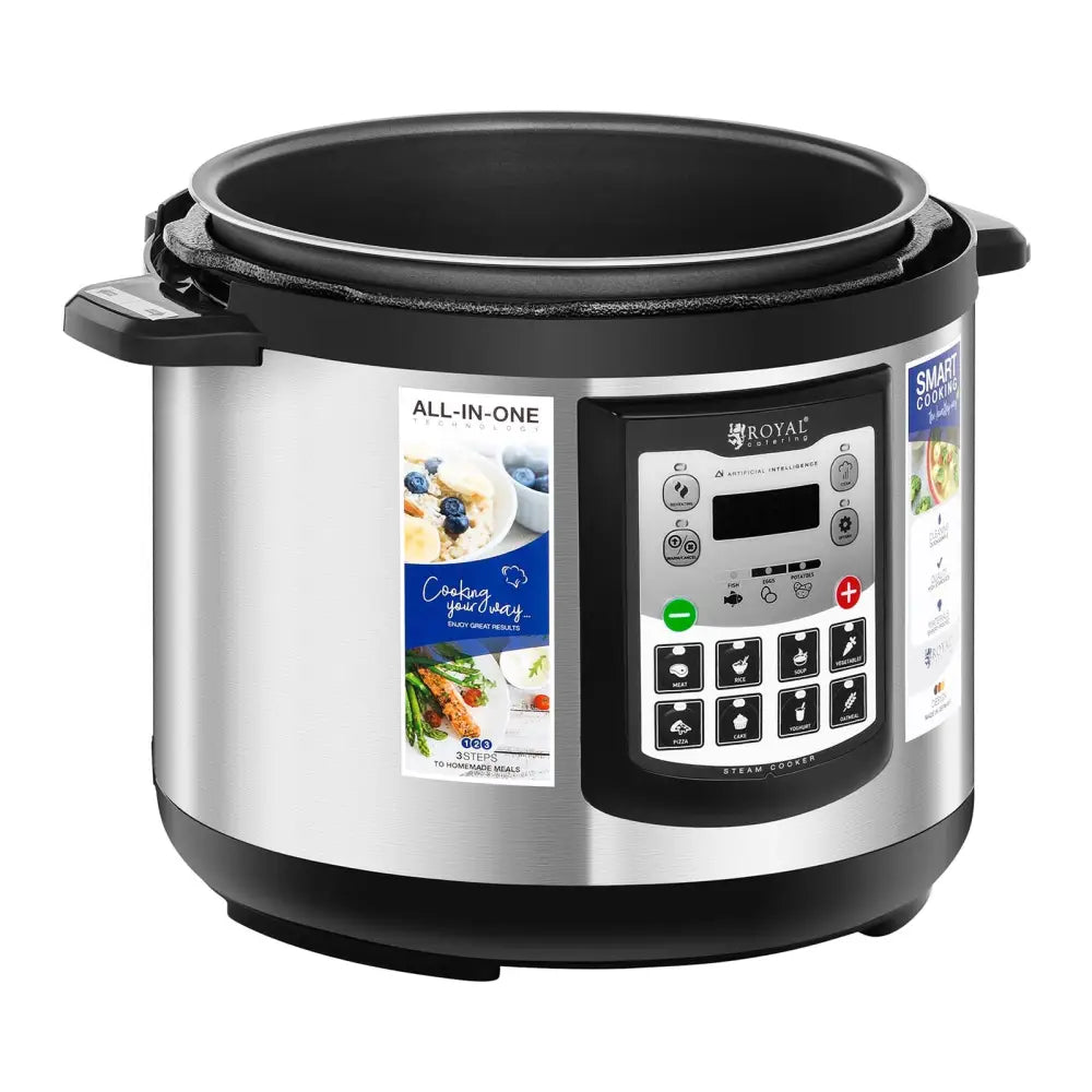 Multifunksjonell Trykkoker Elektrisk 1000w 6 l + Målekopp