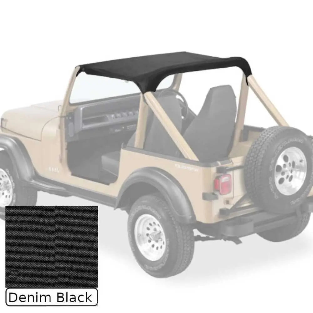 Myk Topp Foran Denim Black Smittybilt - Jeep Cj 76-86