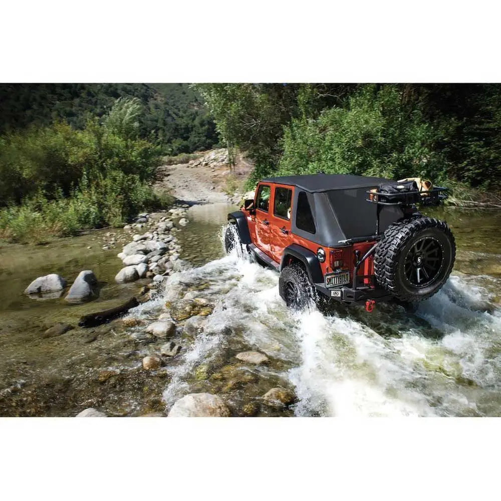 Myk Topp Slant Svart Diamant Smittybilt - Jeep Wrangler Jk 4 d 07-18