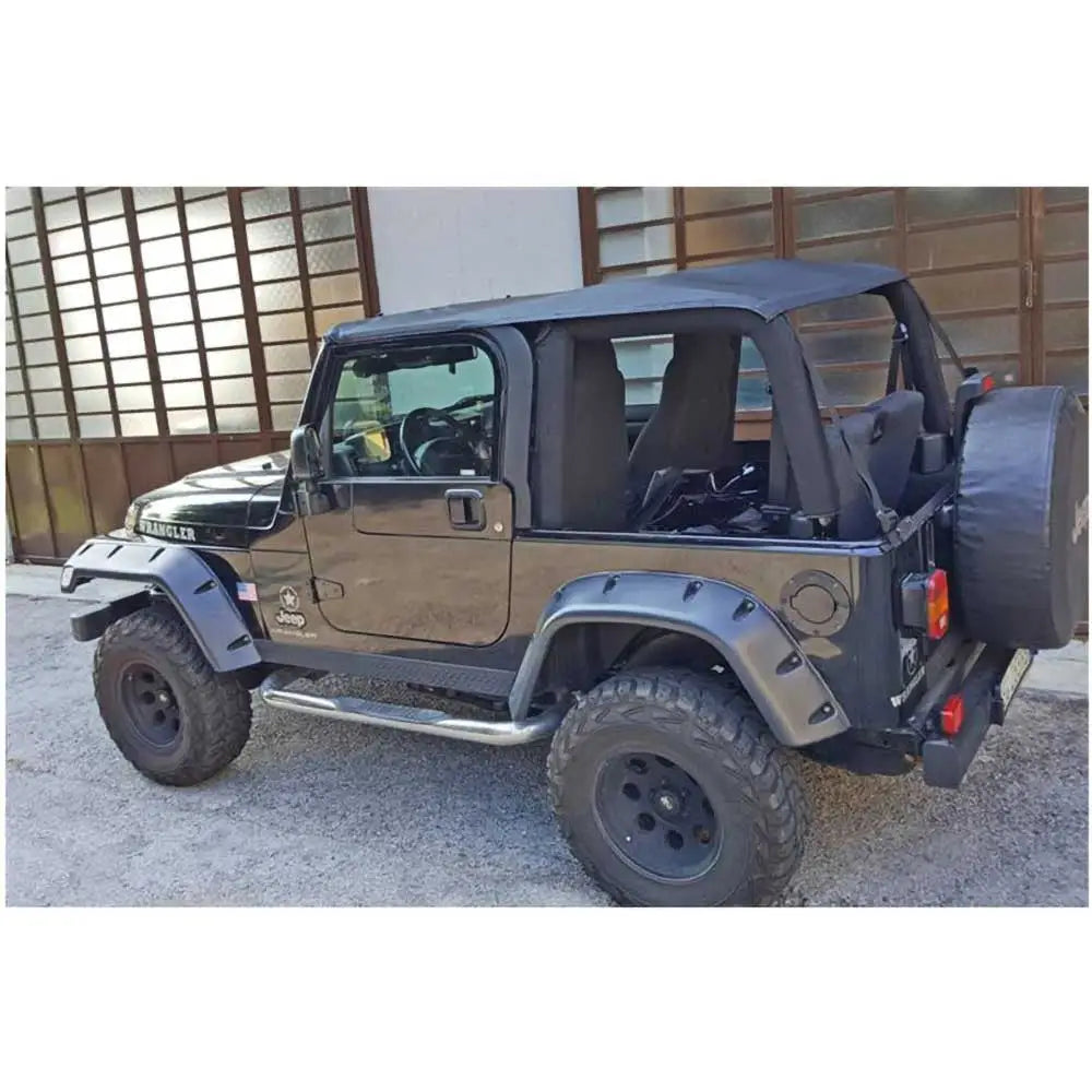Myseat Mykt Tak uten Ramme av Typen Fastback med Svarte Diamantruter - Jeep Wrangler Tj 97-06