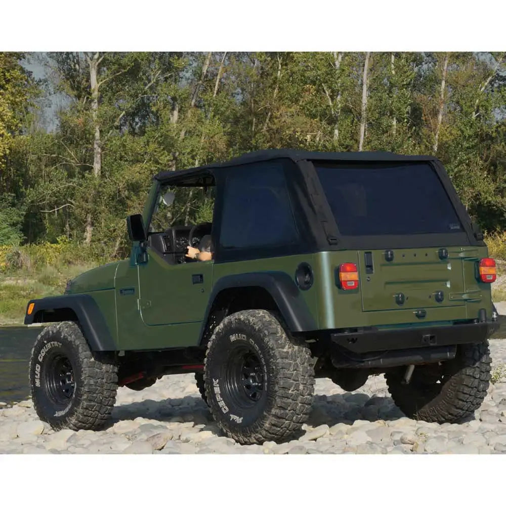 Myseat Mykt Tak uten Ramme av Typen Fastback med Svarte Diamantruter - Jeep Wrangler Tj 97-06