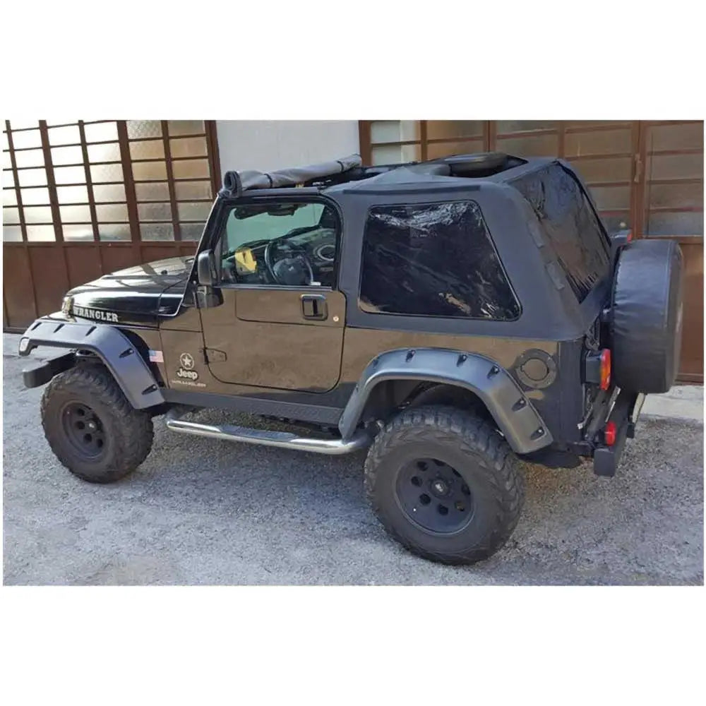 Myseat Mykt Tak uten Ramme av Typen Fastback med Svarte Diamantruter - Jeep Wrangler Tj 97-06