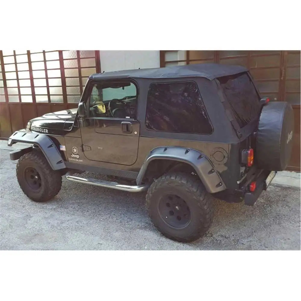 Myseat Mykt Tak uten Ramme av Typen Fastback med Svarte Diamantruter - Jeep Wrangler Tj 97-06
