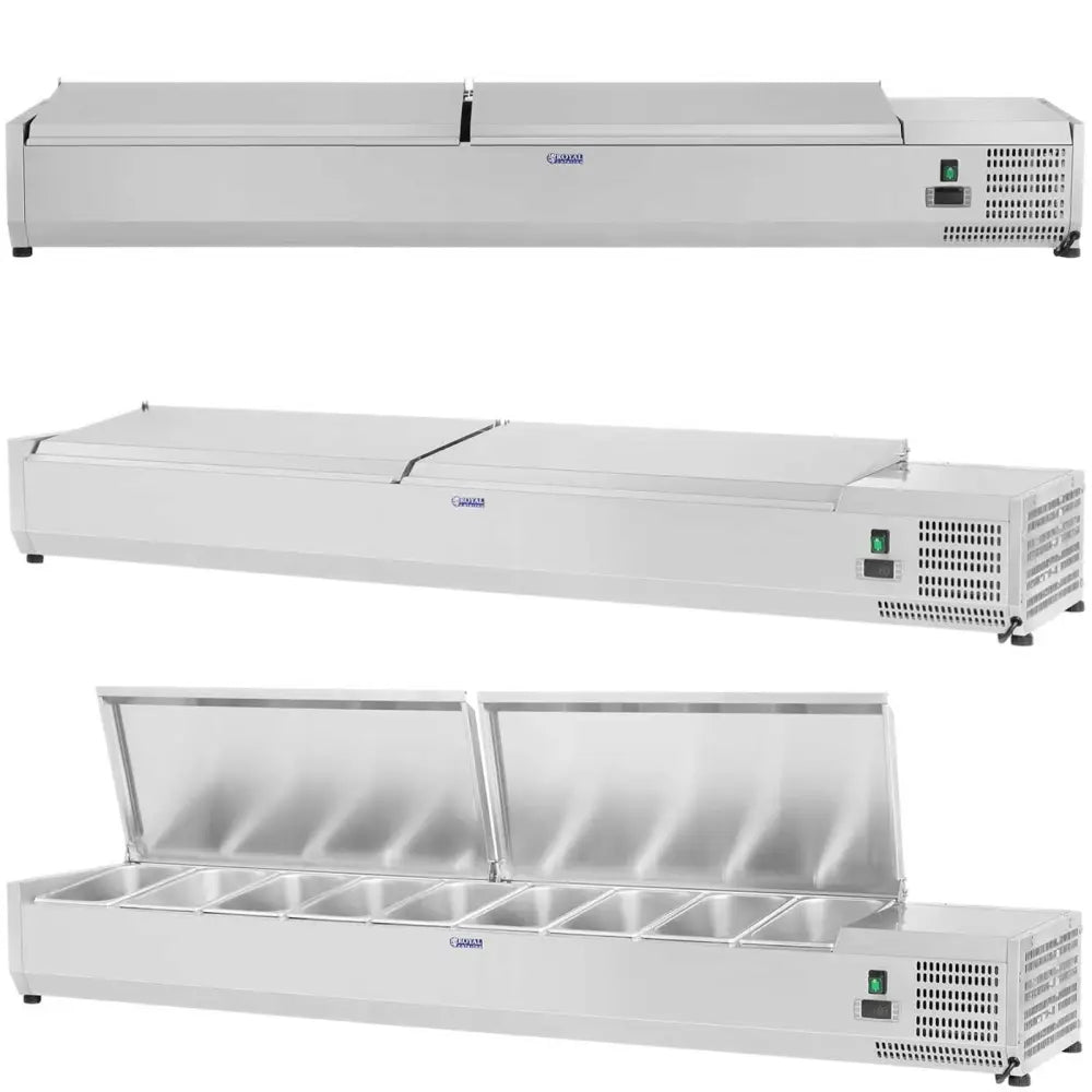 Nedkjølingsenhet med Stålhett 9x Gn1/4 180cm