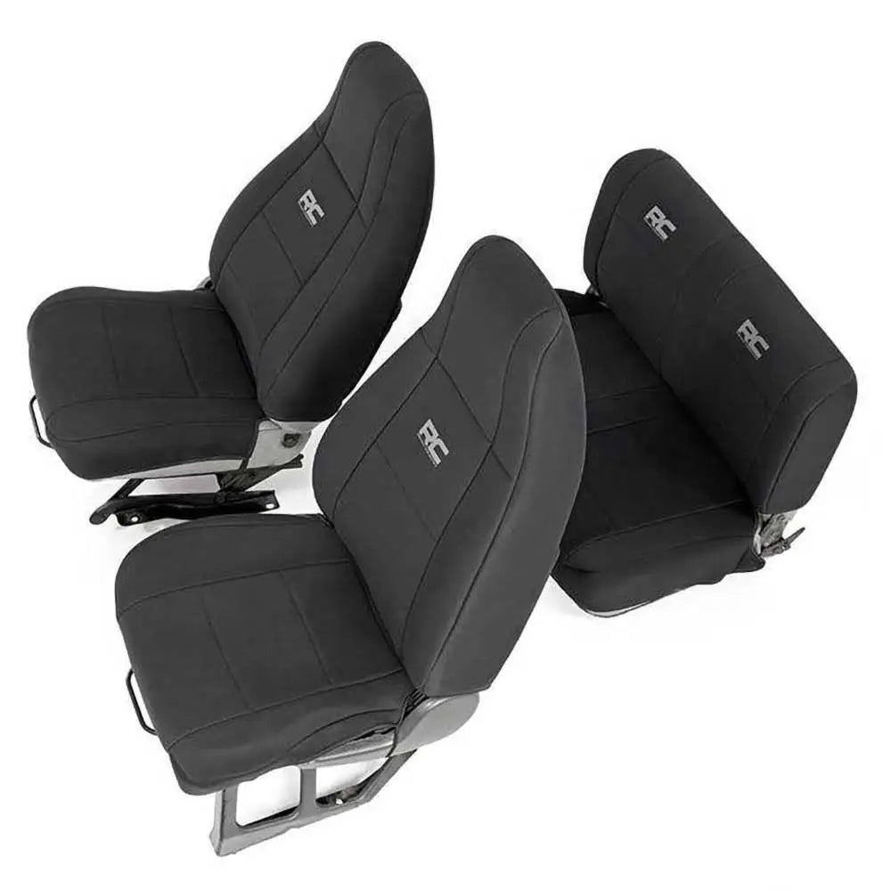Neoprene Svart Setetrekk Sett - Jeep Wrangler Yj 87-90