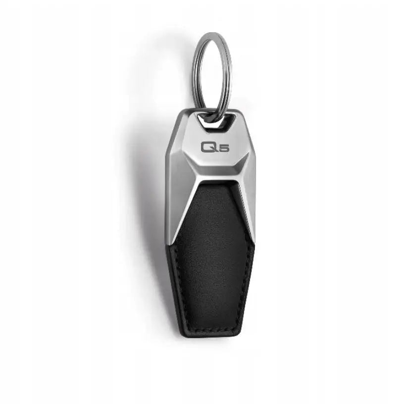 Nøkkelring i Lær med Audi Logo Q5 Aso