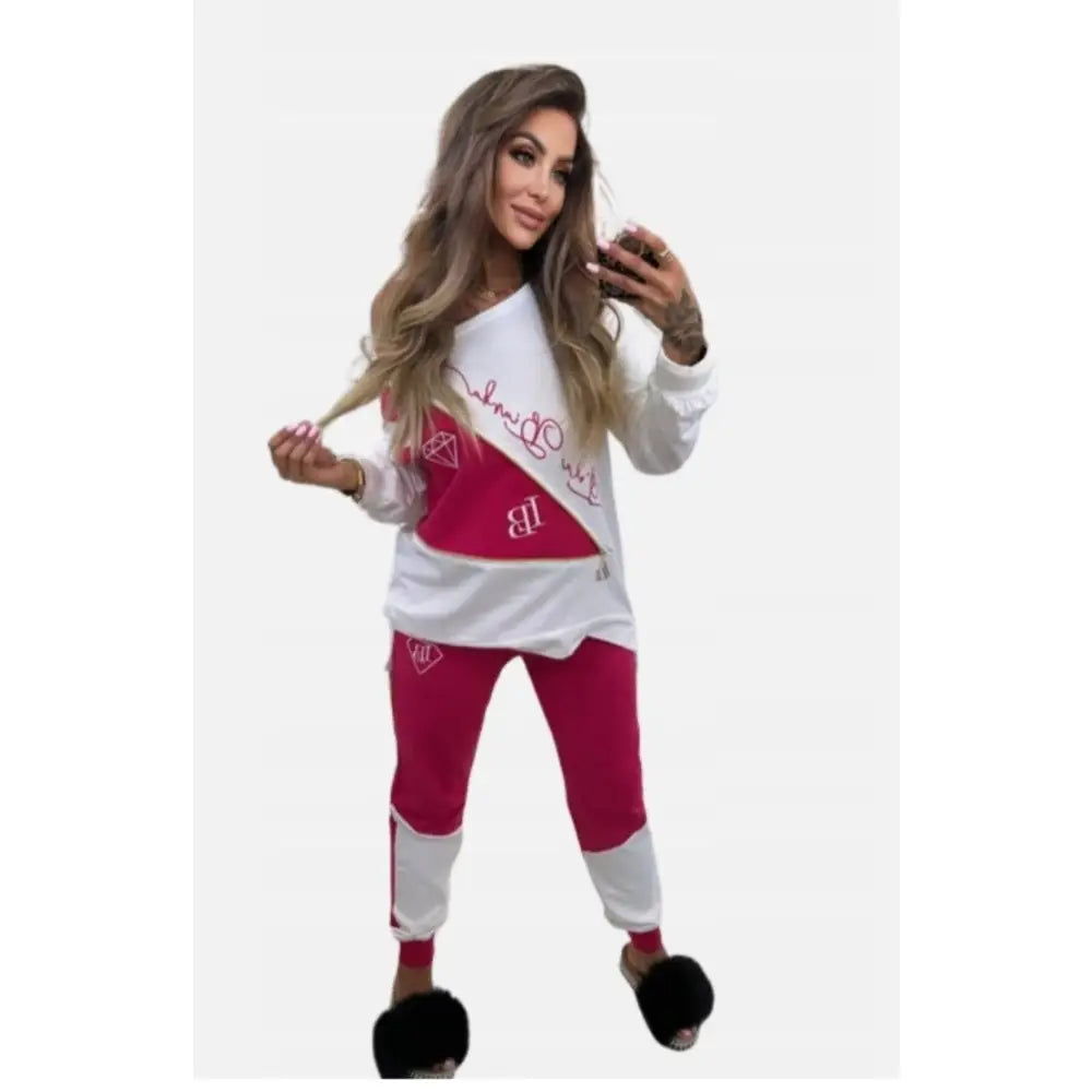 Nydelig Duo-fargekjole Hvit og Rosa Lola Bianka One Size