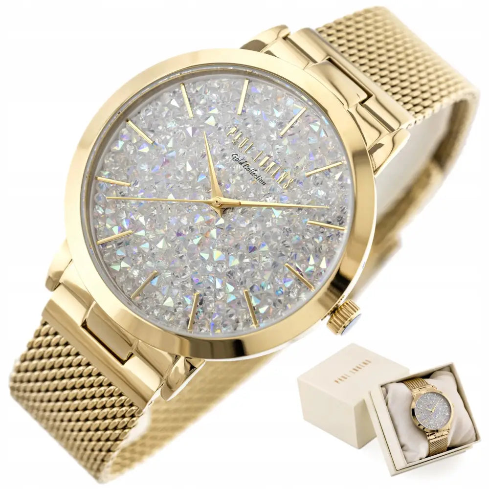 Nydelig Paul Lorens Damesklokke Zg517b med Krystaller