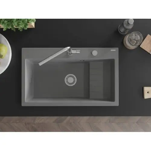 Omar Kjøkkenvask 1 Kum 800x480 Mm Grå - 6520801005-71
