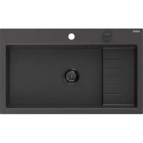 Omar Kjøkkenvask 1 Kum 800x480 Mm Svart/grå 6520801005-76-b