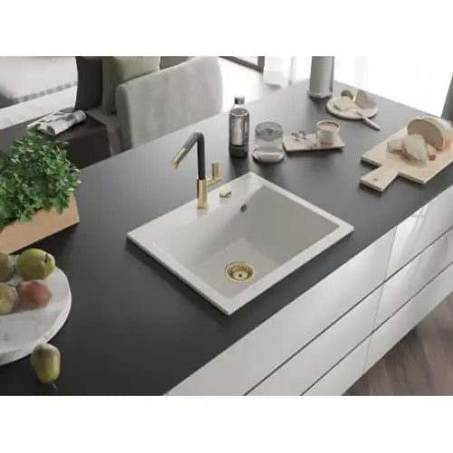 Oscar Kjøkkenvask 1 Kum 580x490 Mm Hvit - 6519581000-20-g