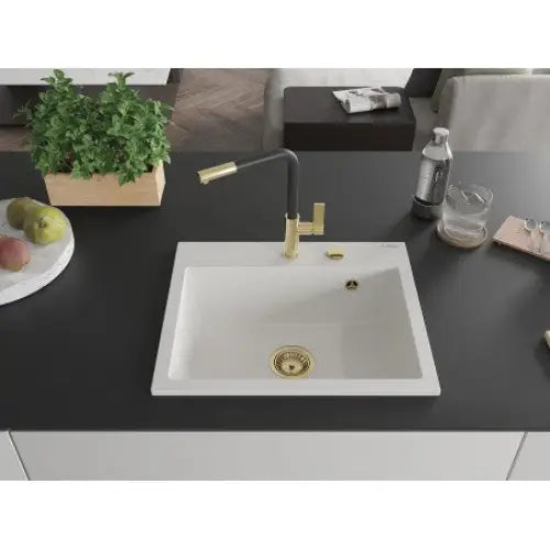 Oscar Kjøkkenvask 1 Kum 580x490 Mm Hvit - 6519581000-20-g