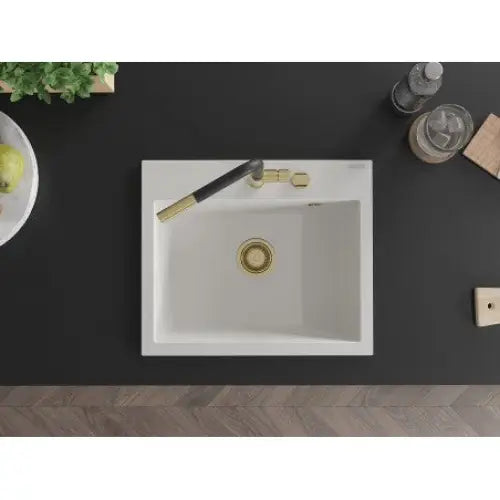 Oscar Kjøkkenvask 1 Kum 580x490 Mm Hvit - 6519581000-20-g