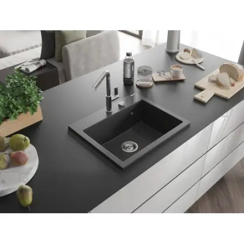 Oscar Kjøkkenvask 1 Kum 580x490 Mm Svart/grå - 6519581000-76