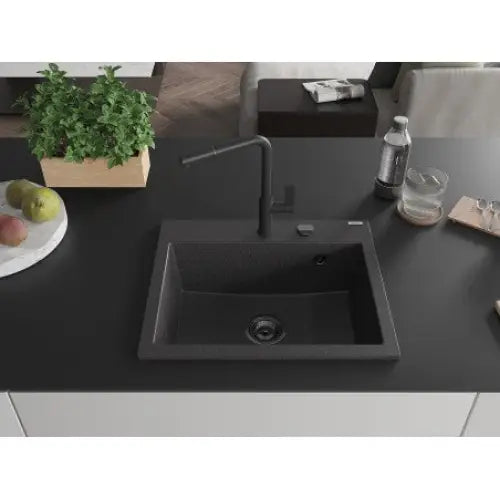 Oscar Kjøkkenvask 1 Kum 580x490 Mm Svart/grå 6519581000-76-b