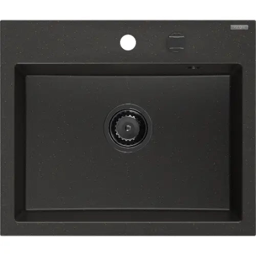 Oscar Kjøkkenvask 1 Kum 580x490 Mm Svart/gull 6519581000-75-b