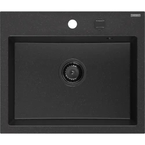 Oscar Kjøkkenvask 1 Kum 580x490 Mm Svart/sølv 6519581000-73-b