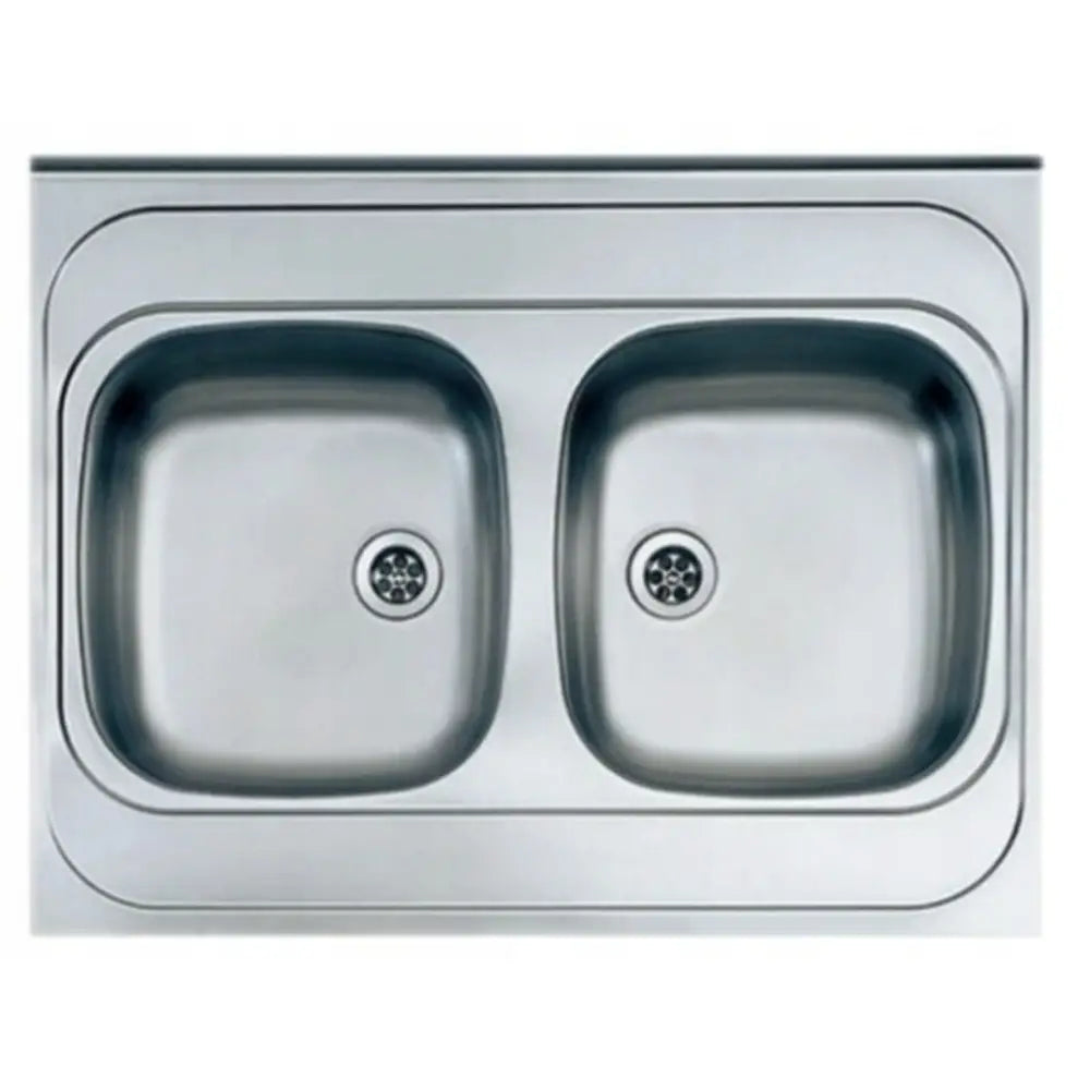 Overliggende Stål Vask Alveus Glatt 60x80