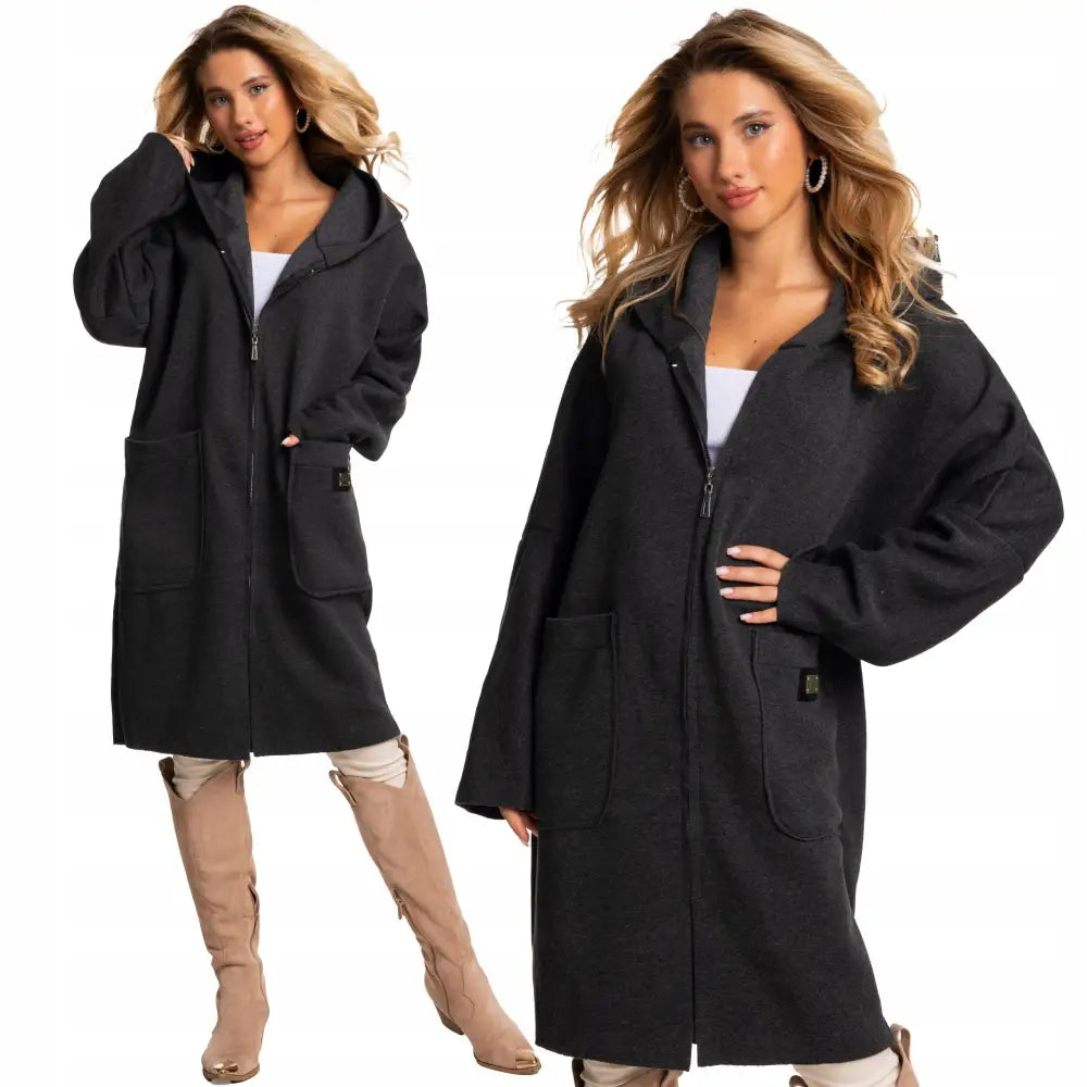 Oversize Genser Kåpe Jakke Premium