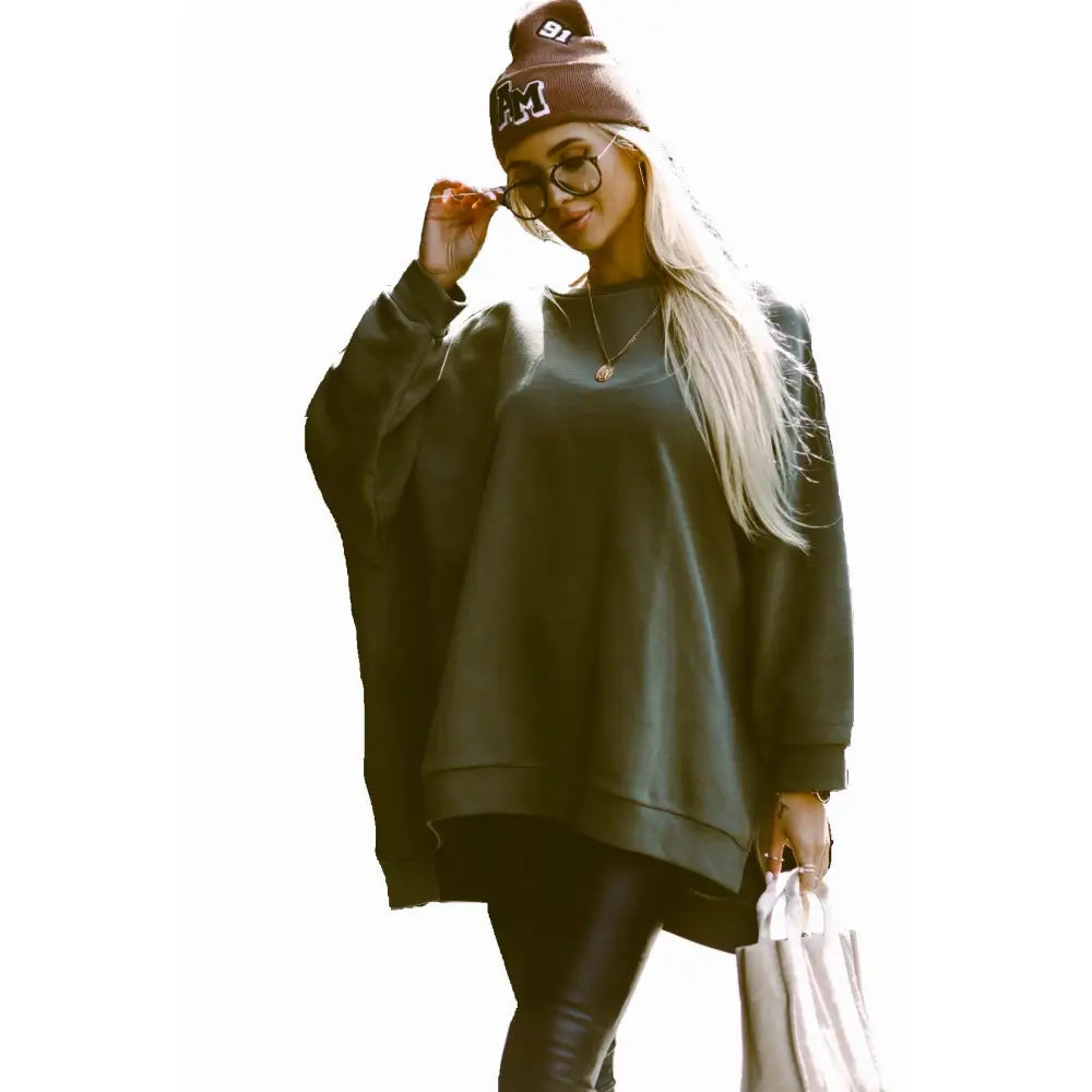 Oversize Khaki Bluza me Gusta